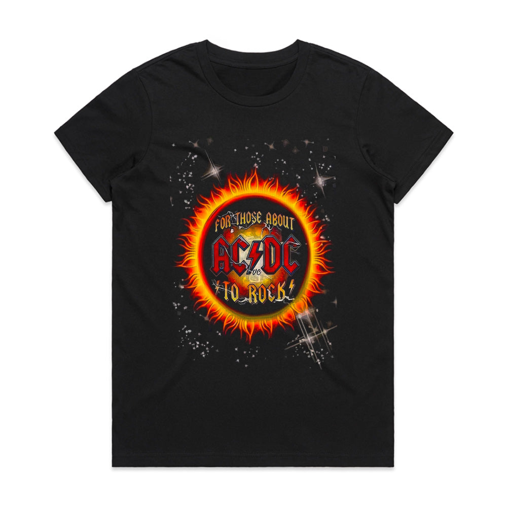 AC/DC "For Those About to Rock" Fireball T-Shirt – Classic Rock Energy