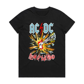 AC/DC "Blow Up Your Video" Explosive Rock Graphic T-Shirt