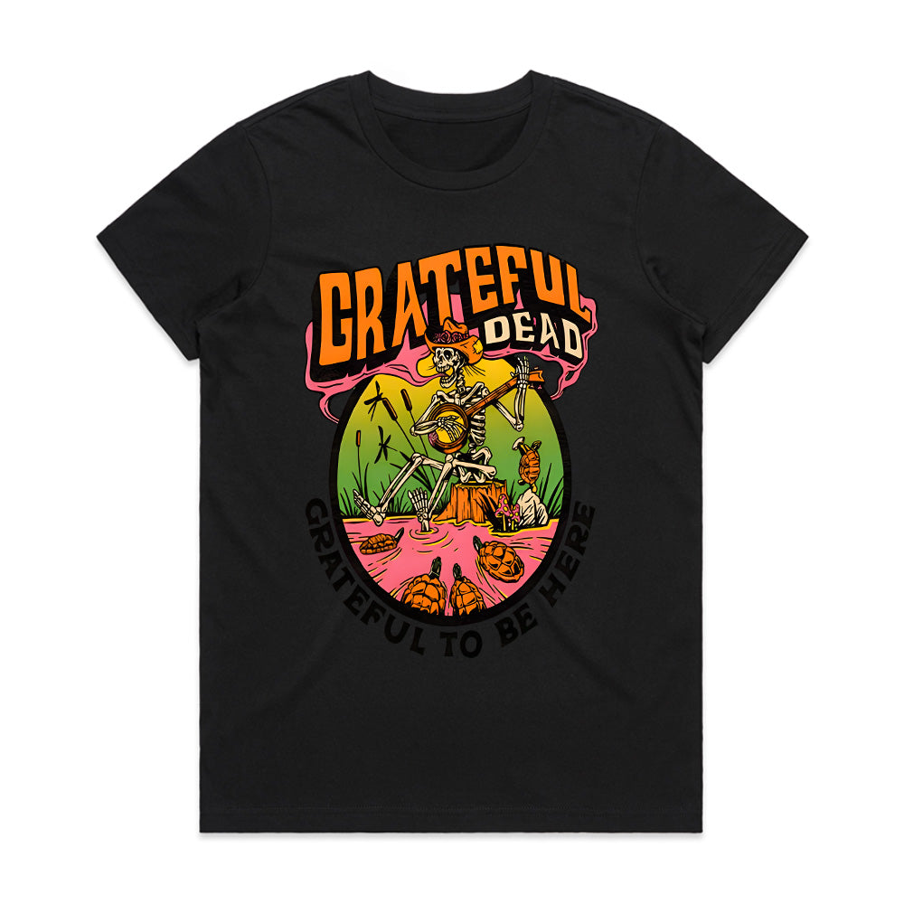Grateful Dead Swamp Skeleton T-Shirt – Retro Psychedelic Jam Band Tee