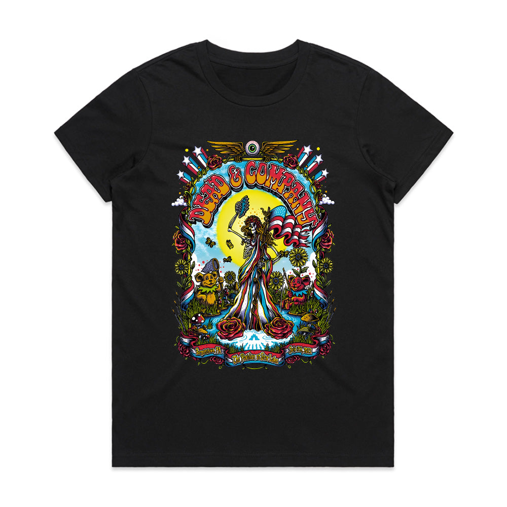 Dead & Company Psychedelic Tour T-Shirt – Vibrant Grateful Dead-Inspired Artwork