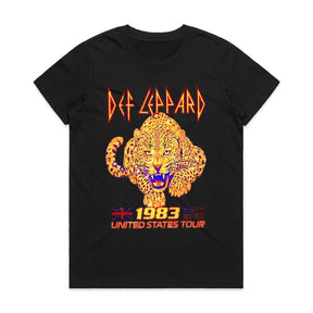Def Leppard 1983 U.S. Tour T-Shirt – Retro Rock Concert Tee