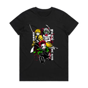 Demon Slayer Trio T-Shirt – Epic Anime Warrior Design