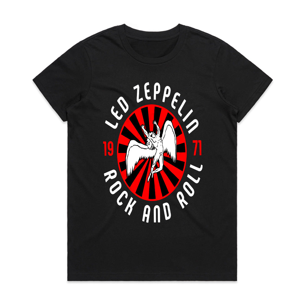 Led Zeppelin 1971 Rock & Roll T-Shirt – Iconic Swan Song Icarus Design