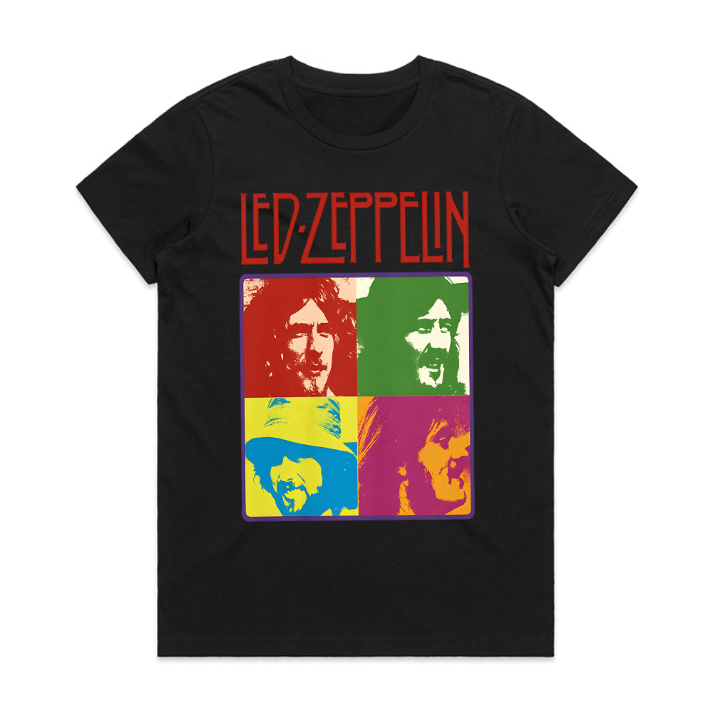 Led Zeppelin Pop Art Portrait T-Shirt