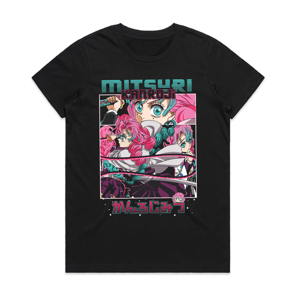 Mitsuri Kanroji "Love Hashira Warrior" T-Shirt – Dynamic Demon Slayer Streetwear
