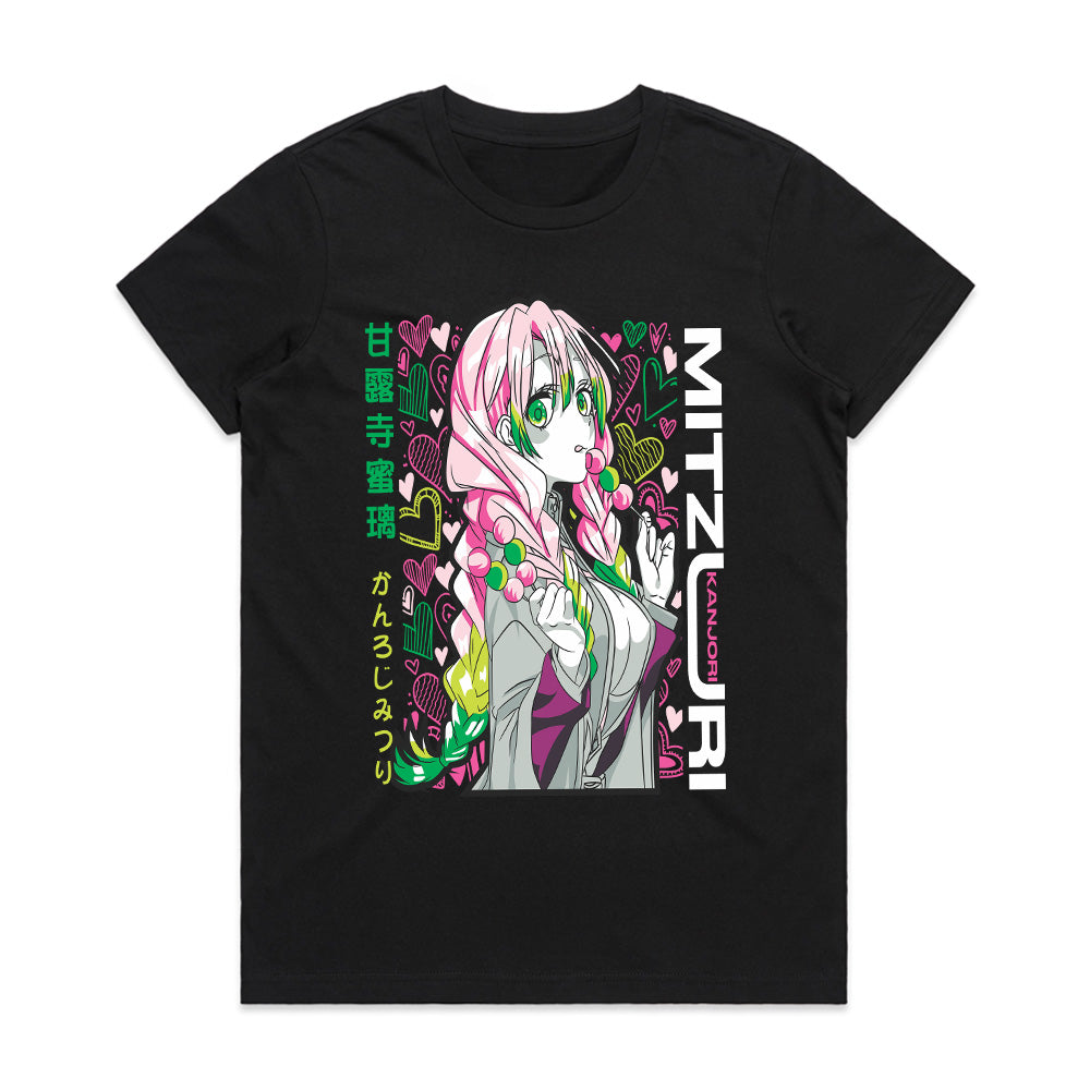 Mitsuri Kanroji "Love Hashira" T-Shirt – Vibrant Demon Slayer Anime Streetwear