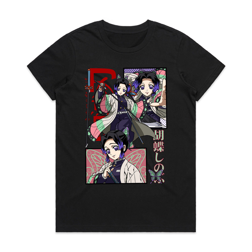Shinobu Kocho Manga Panel T-Shirt – Insect Pillar Demon Slayer Tribute
