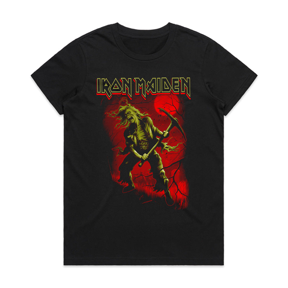 Iron Maiden "Eddie the Gravedigger" Blood Moon T-Shirt