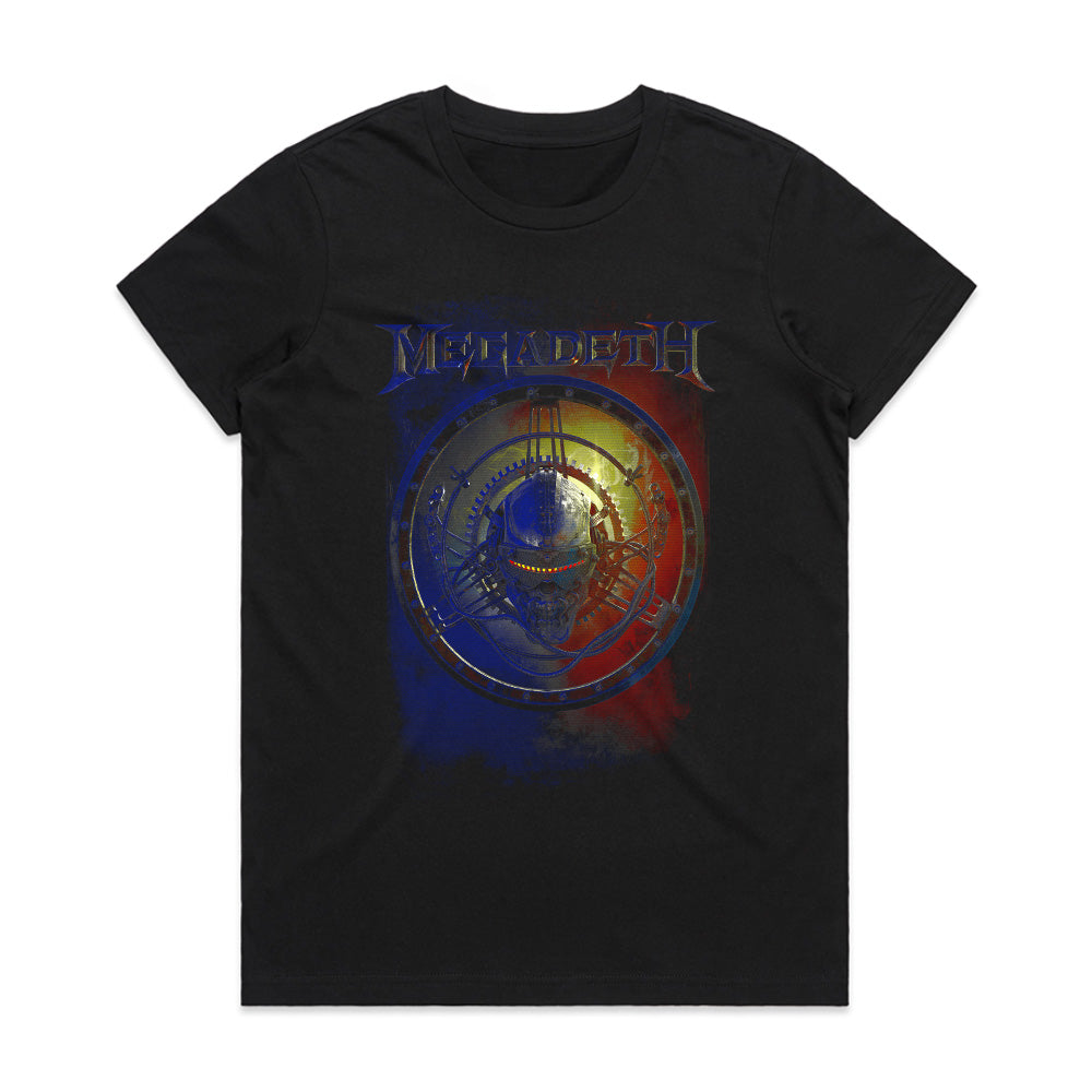 "Megadeth" Cybernetic Vic Rattlehead Emblem Design T-Shirt