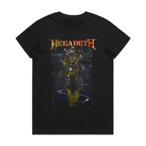 "Megadeth" – Cybernetic Vic Rattlehead Dystopia Design T-Shirt