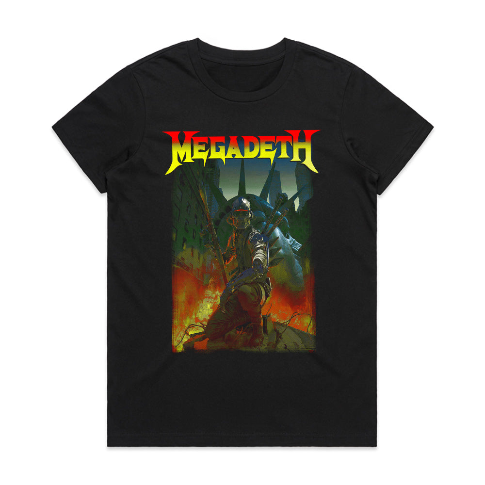 "Megadeth"Apocalyptic Warrior Vic Rattlehead Design T-Shirt