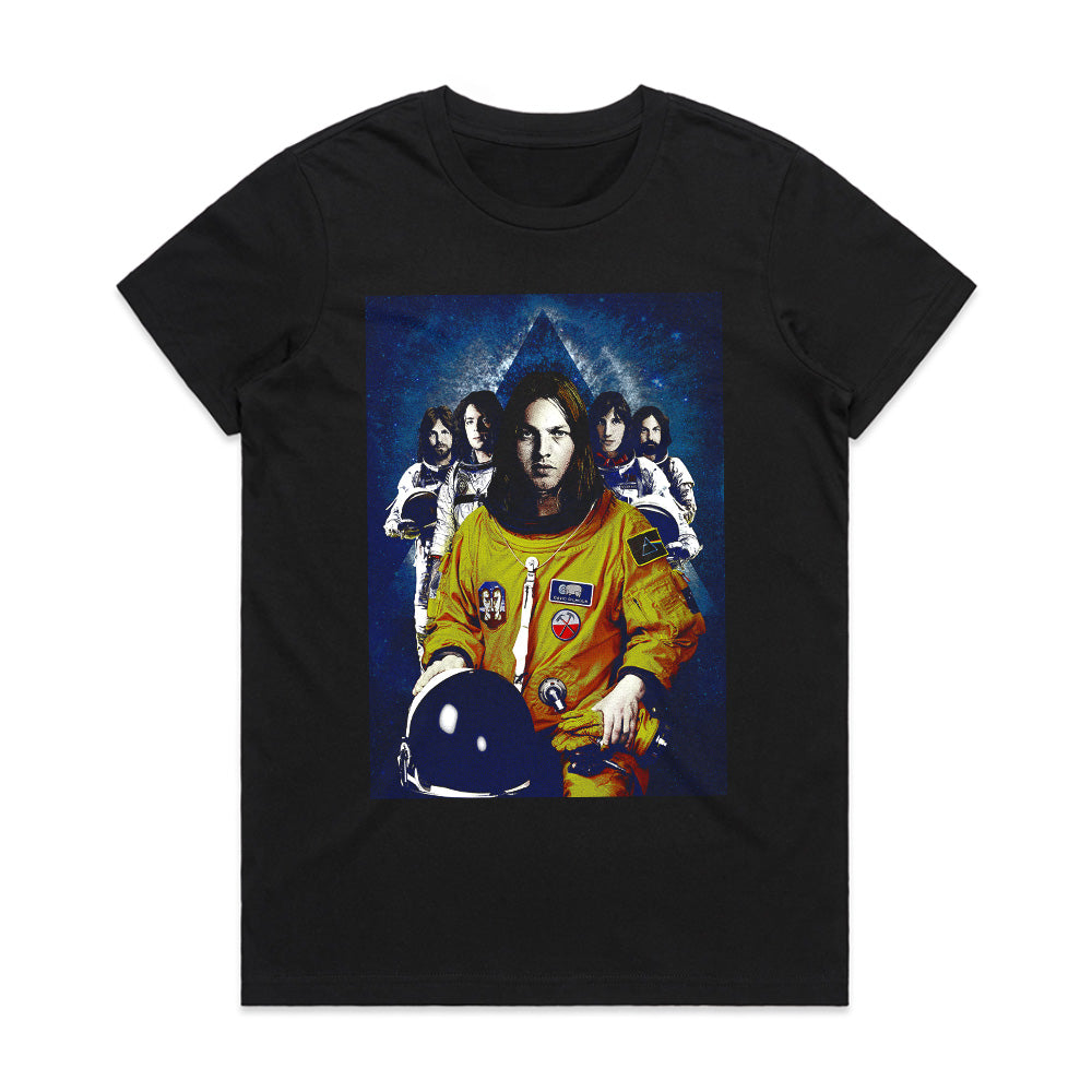 "Cosmic Rock Voyage" Psychedelic Space-Themed Band T-Shirt