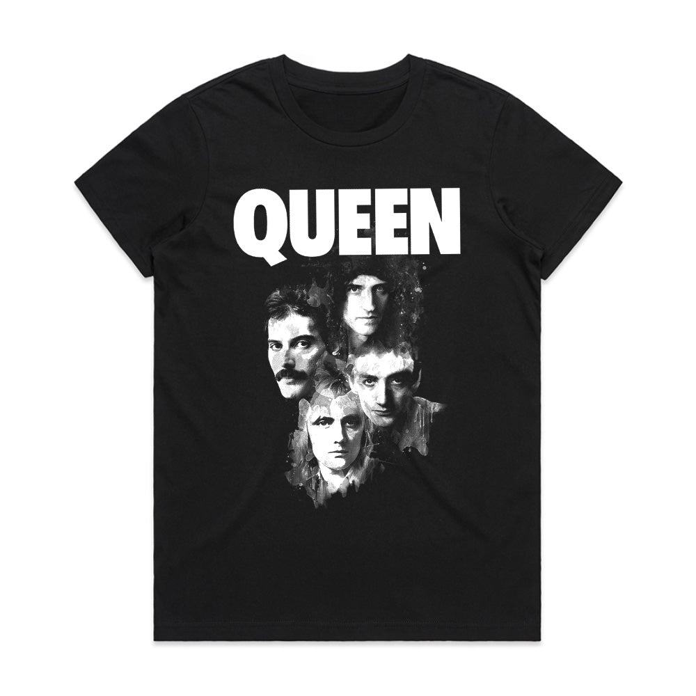 "Queen - Iconic Band Portrait" Classic Rock T-Shirt