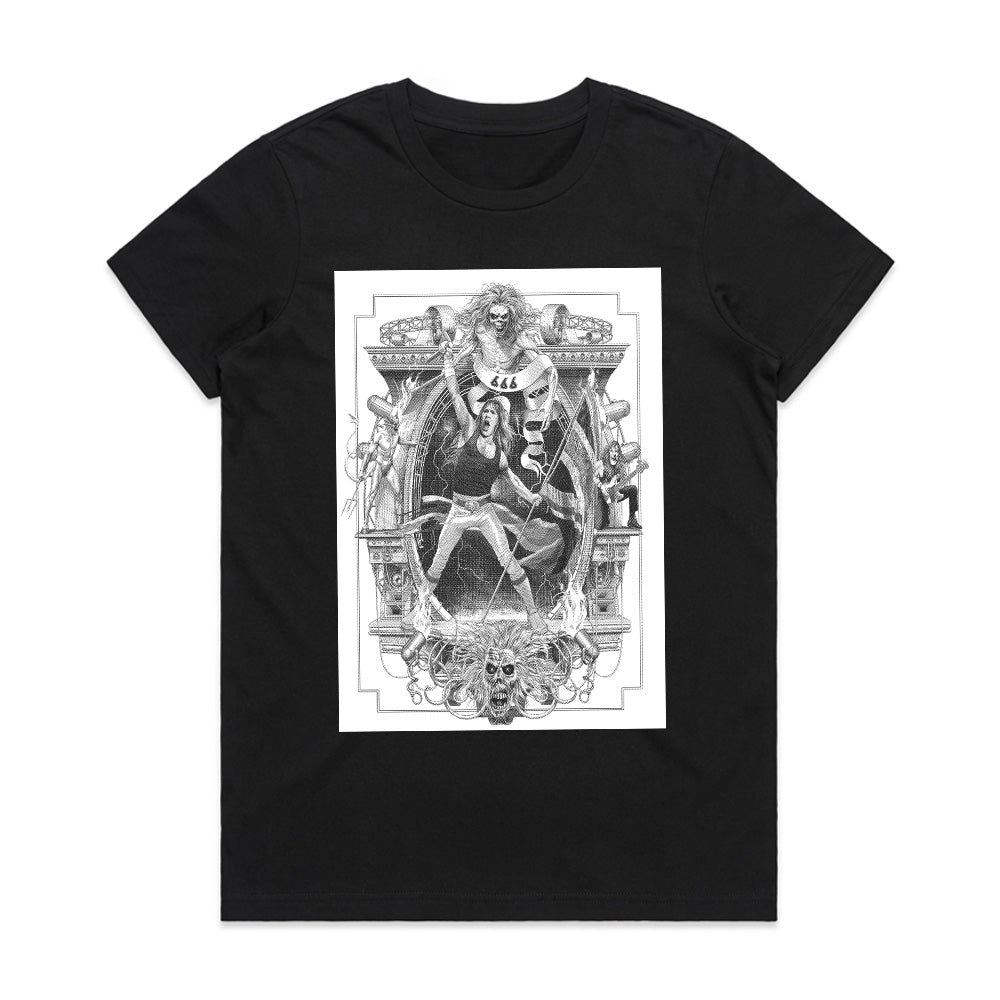 "Metal Throne" Baroque-Inspired Heavy Metal Art T-Shirt