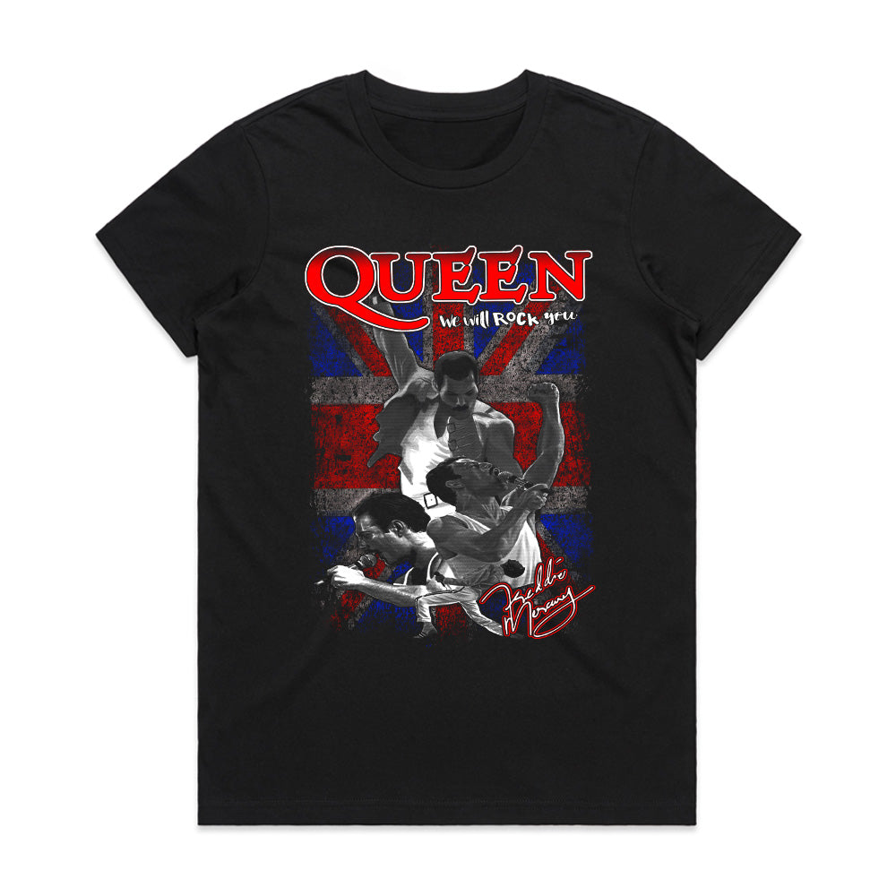 Queen "We Will Rock You" Freddie Mercury Tribute T-Shirt