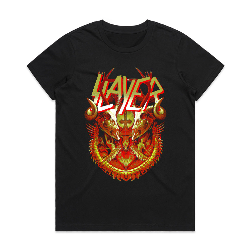 Slayer-Inspired "Hellborn Crest" Demonic Graphic T-Shirt