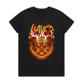 Slayer-Inspired "Hellborn Crest" Demonic Graphic T-Shirt