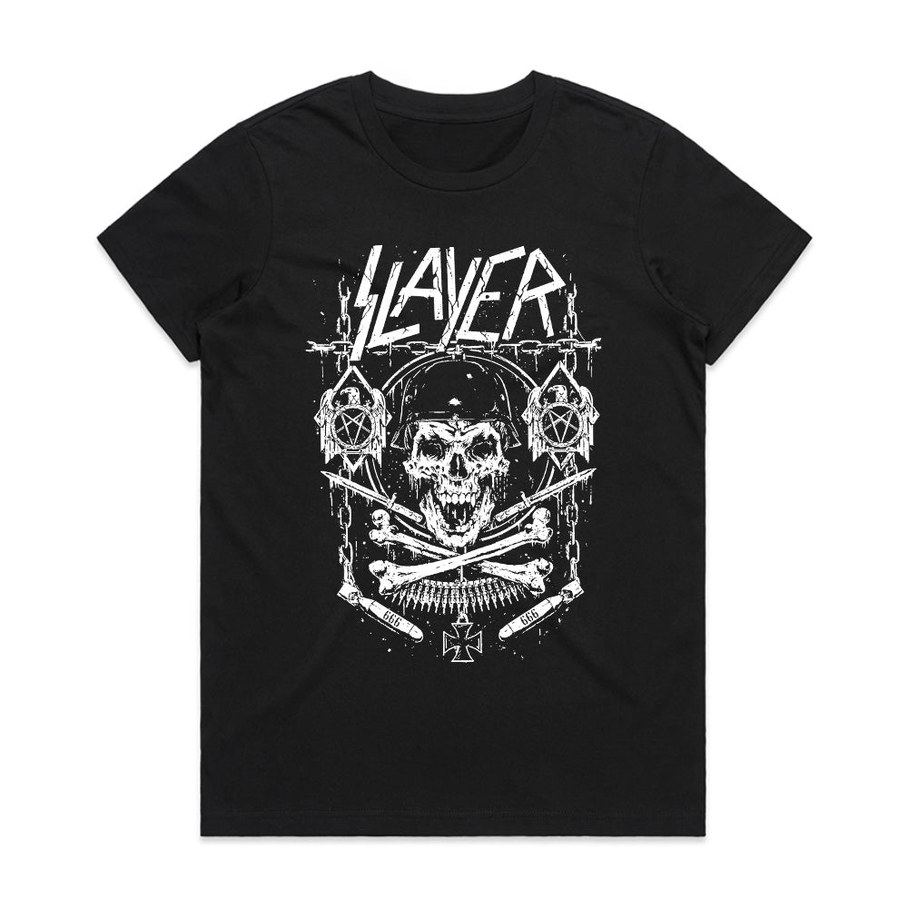 Slayer-Inspired "Skull of Chaos" Heavy Metal Graphic T-Shirt