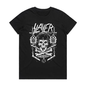 Slayer-Inspired "Skull of Chaos" Heavy Metal Graphic T-Shirt