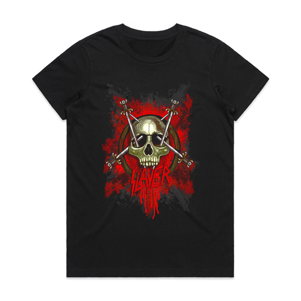 Slayer "Swords & Skull" Thrash Metal T-Shirt