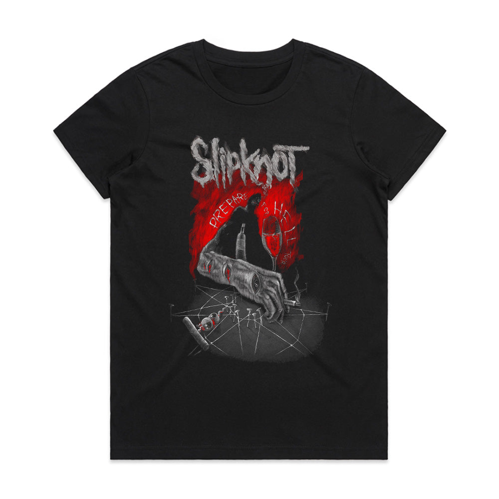 Slipknot "Prepare for Hell" Dark Horror-Themed T-Shirt
