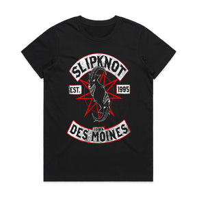 Slipknot "Des Moines, Iowa" Goat Pentagram Heavy Metal T-Shirt