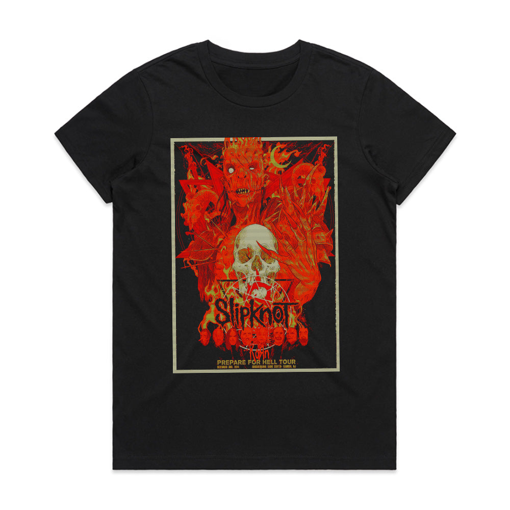 Slipknot x Korn "Prepare for Hell Tour" Horror Metal T-Shirt