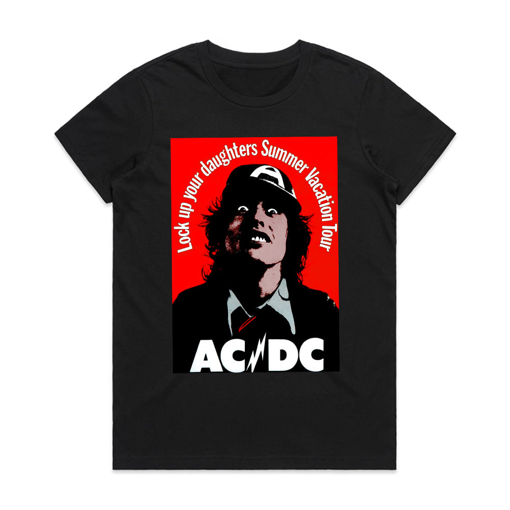 AC/DC "Lock Up Your Daughters" Summer Vacation Tour T-Shirt – Vintage Rock Tribute