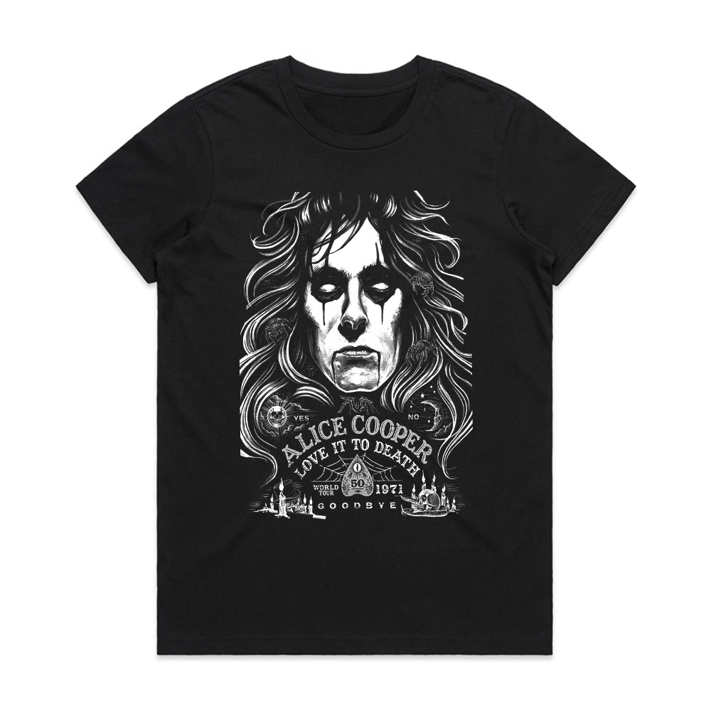 Alice Cooper "Love It to Death" 50th Anniversary T-Shirt – Vintage Rock Tribute
