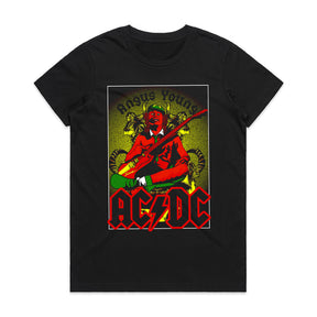 AC/DC Angus Young Vintage Art T-Shirt – Classic Rock Guitar Legend