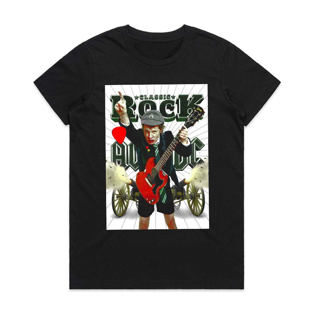 AC/DC Classic Rock Angus Young T-Shirt – High Voltage Guitar Legend