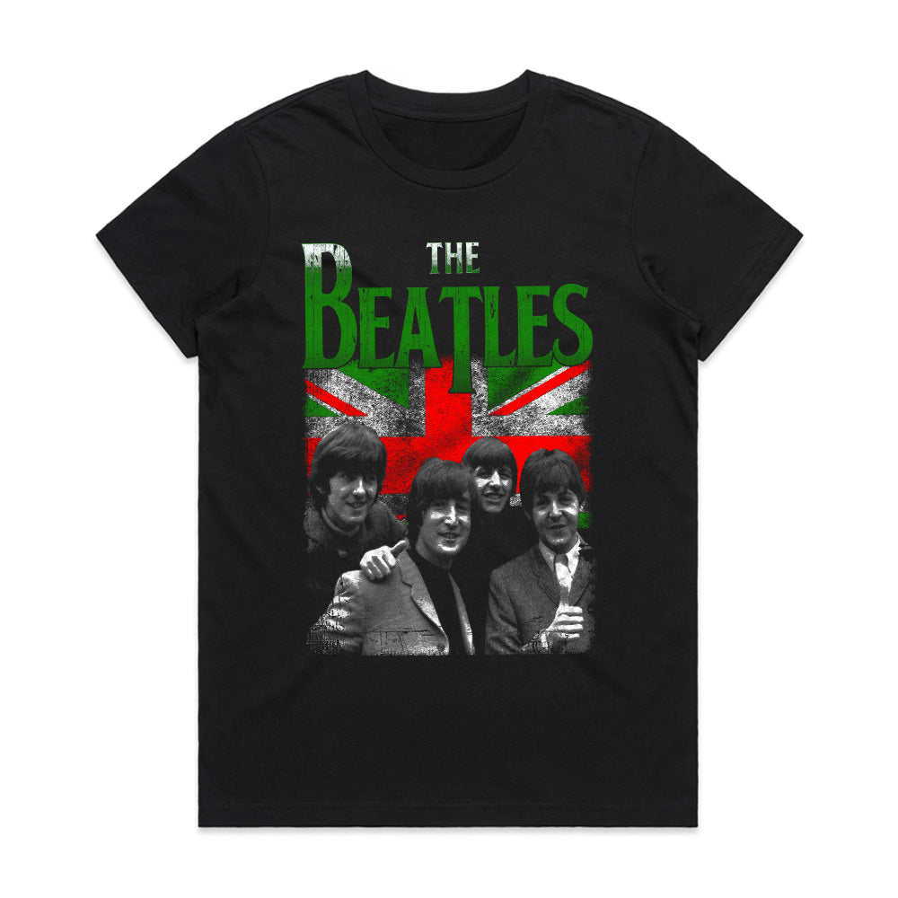 The Beatles Vintage UK Flag T-Shirt – Classic Rock Legends