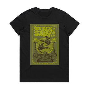 Black Sabbath 1970 Retro Tour Poster T-Shirt – Vintage Heavy Metal Style