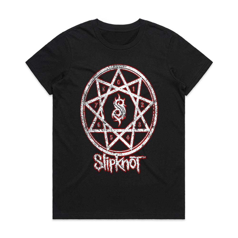 Slipknot Distressed Pentagram Graphic T-Shirt