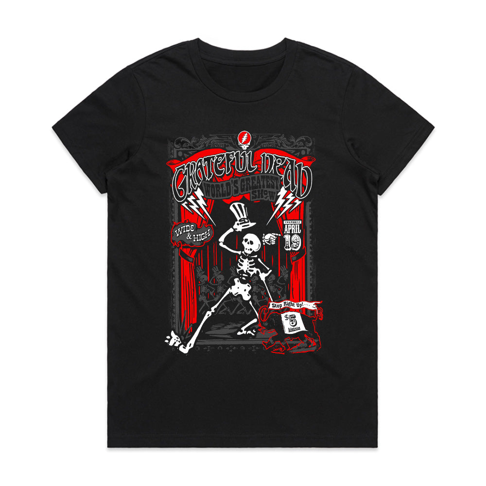 Grateful Dead Dancing Skeleton T-Shirt – Vintage Carnival Rock Art