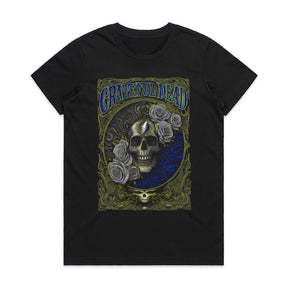 Grateful Dead Skull & Roses T-Shirt – Psychedelic Rock Art Tee