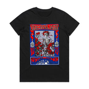 Grateful Dead Vintage Skeleton & Roses T-Shirt – Psychedelic Rock Classic