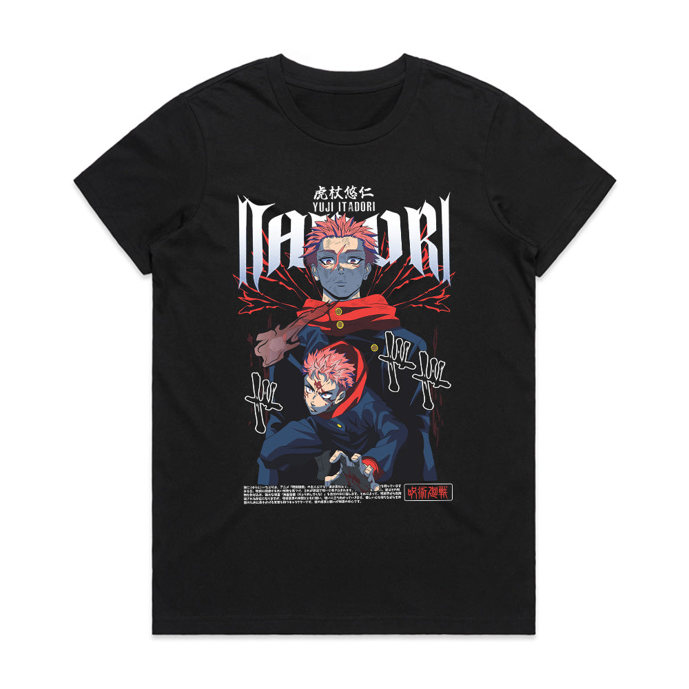 Yuji Itadori & Sukuna Cursed Energy T-Shirt – Jujutsu Kaisen Anime Power
