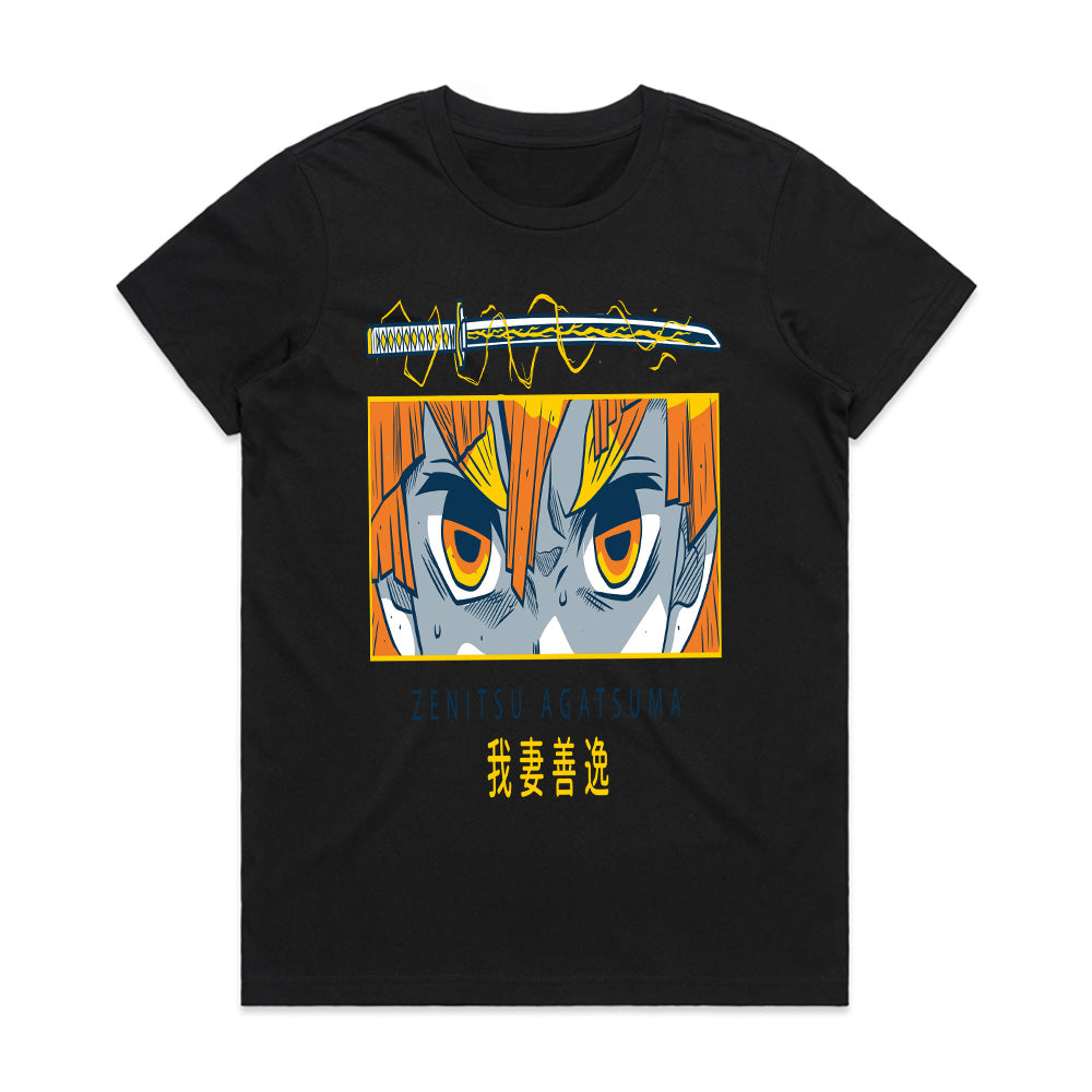 Zenitsu Agatsuma Thunder Breath T-Shirt – Anime-Inspired Design