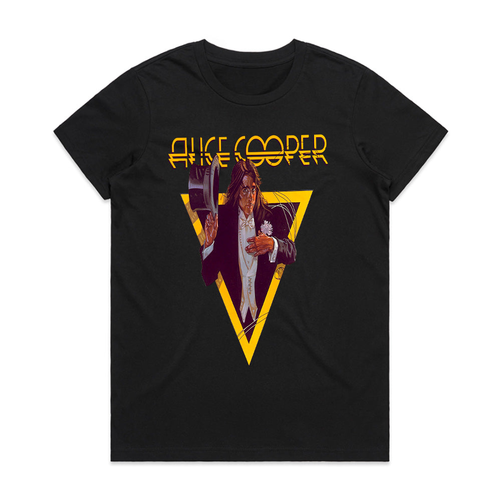 Alice Cooper Vintage Magician-Inspired Graphic T-Shirt