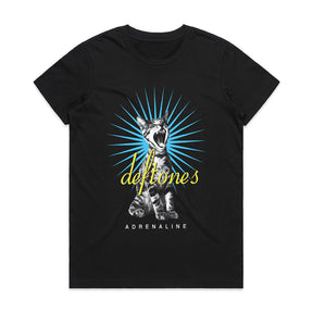 Deftones Adrenaline Yawning Cat T-Shirt – Alternative Metal Album Tee