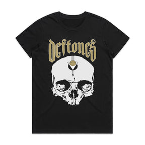 Deftones Gothic Skull T-Shirt – Dark Alternative Metal Band Tee