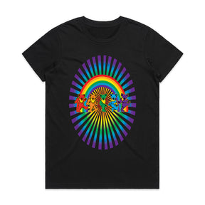 Grateful Dead Dancing Bears Rainbow Psychedelic T-Shirt