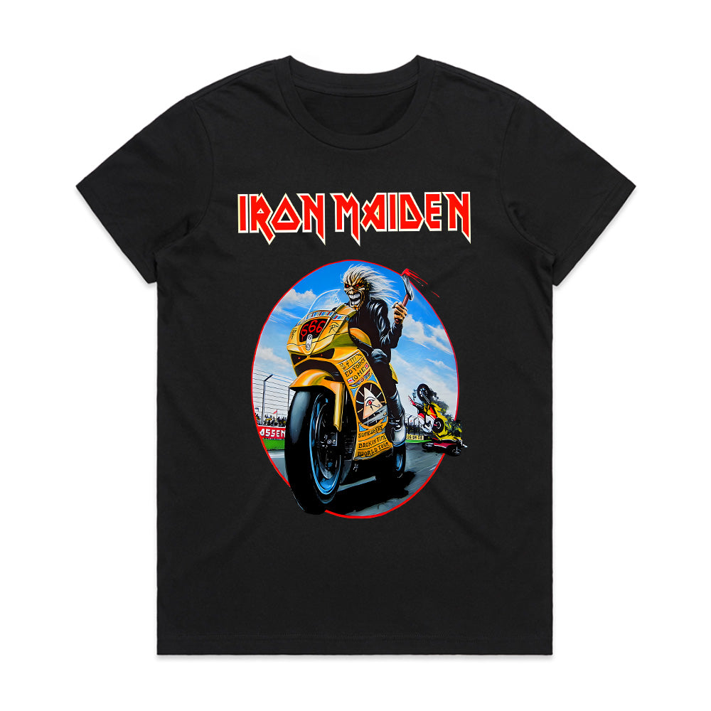 Iron Maiden Eddie Moto Racer T-Shirt – Heavy Metal Speed Demon Tee