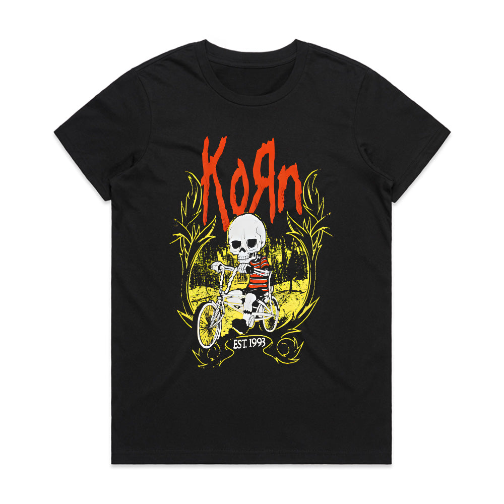 Korn Skull Kid Bicycle T-Shirt – Vintage Nu-Metal Rock Apparel
