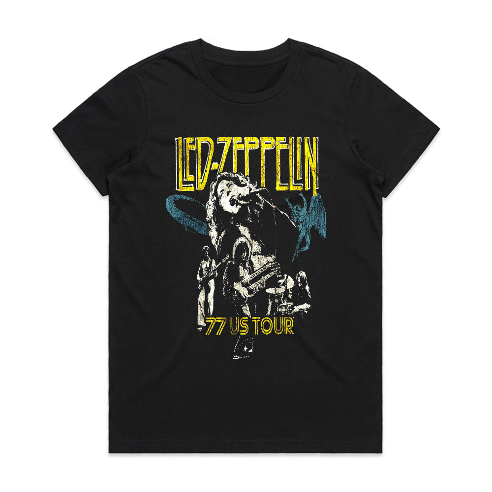 Led Zeppelin 1977 US Tour T-Shirt – Vintage Concert Tribute