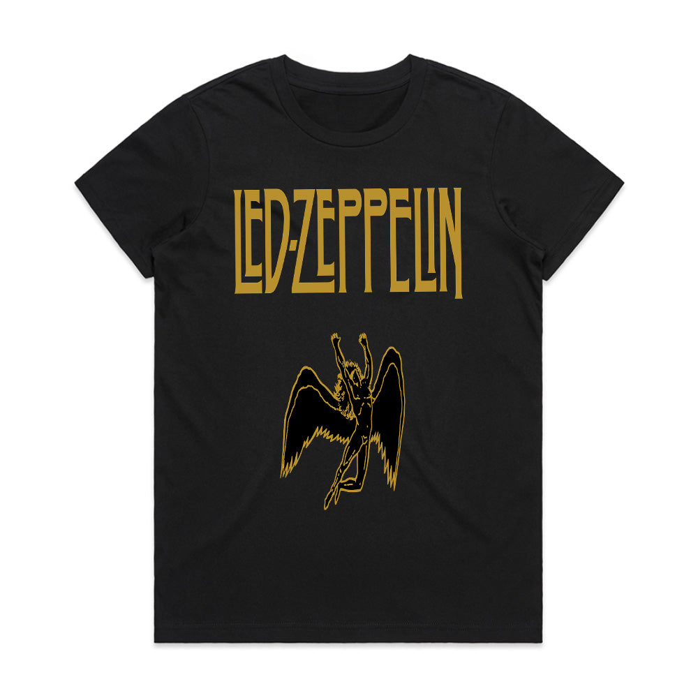 Classic Led Zeppelin T-Shirt – Iconic Band Logo & Angelic Figure