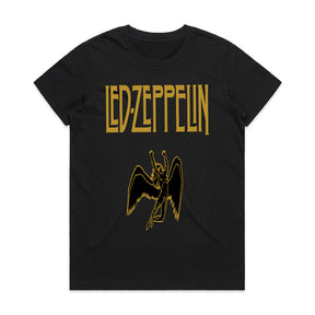 Classic Led Zeppelin T-Shirt – Iconic Band Logo & Angelic Figure