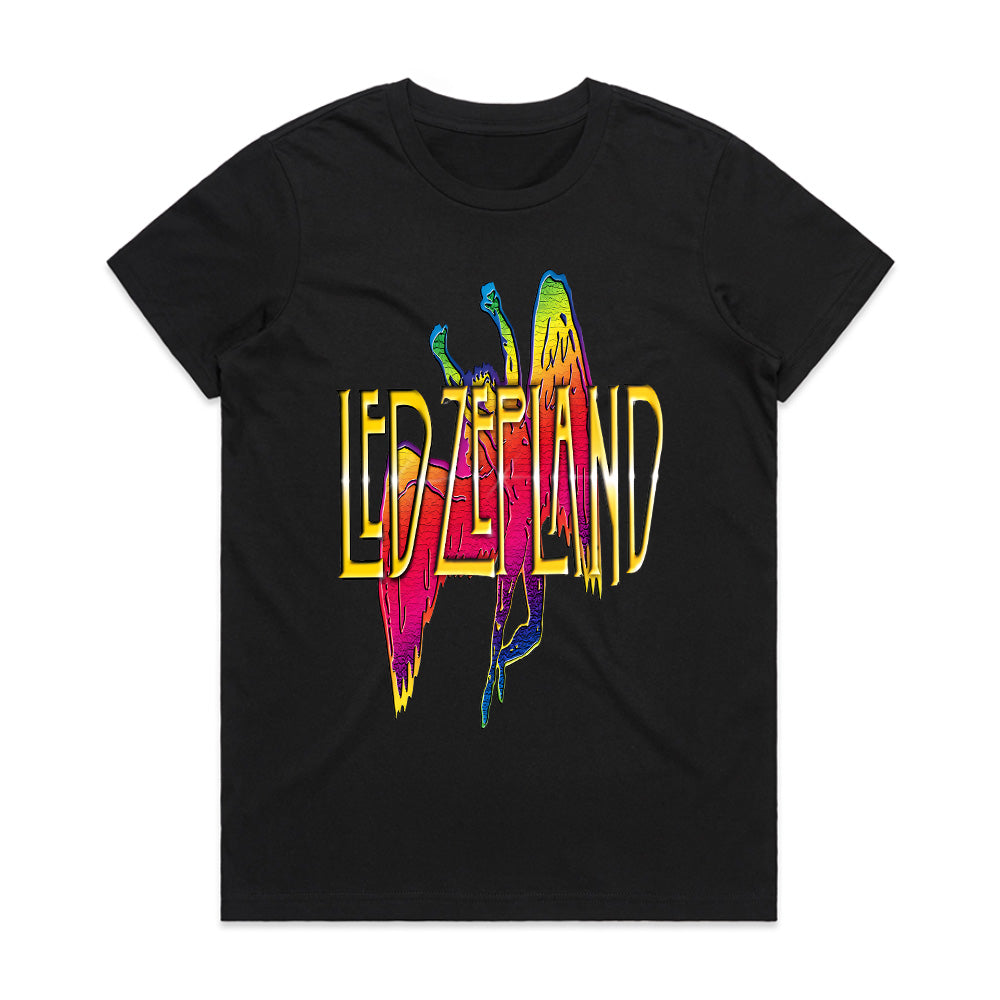 Led Zeppelin Psychedelic Art T-Shirt – Vibrant Retro Rock Design
