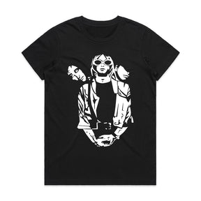 Nirvana Minimalist Stencil T-Shirt – Grunge Rock Tribute
